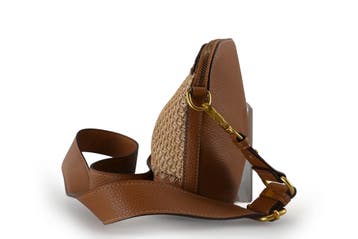 Laurent David Schoudertas Cognac, Handtassen en Accessoires, Tassen | Damestassen, Verzenden, Zo goed als nieuw