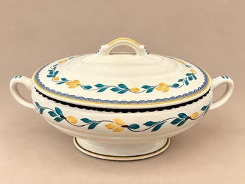 Petrus Regout - Bol - Faience - peint à la main, Antiek en Kunst