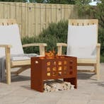 vidaXL Vuurkorf Bruin 50 x 30 x 40 cm Staal, Verzenden, Nieuw