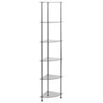 vidaXL Kastje 6-laags 30x30x160 cm gehard glas transparant, Verzenden, Nieuw