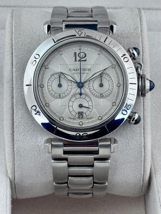 Cartier - Pasha Automatic Chronograph Automatic - 2113 -, Handtassen en Accessoires, Horloges | Heren