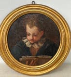 Italiaanse school (XVIII) - Ritratto di fanciullo - NO, Antiek en Kunst, Kunst | Schilderijen | Klassiek