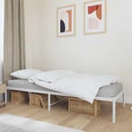 vidaXL Bedframe metaal wit 80x200 cm, Huis en Inrichting, Slaapkamer | Bedden, Verzenden, Nieuw