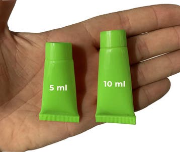 Set van 50 hervulbare, lege tubes (10 ml, groen), Verzenden, Nieuw
