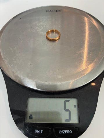Ring - 18 karaat Geel goud - 18 kt gouden ring, Nieuw