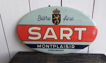 Sart - Reclamebord - glascoide, Antiek en Kunst
