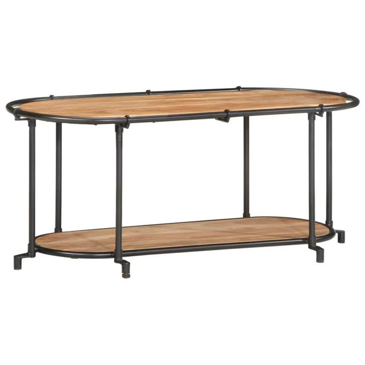 vidaXL Tv-meubel 100x42x40 cm massief acaciahout, Huis en Inrichting, Woonaccessoires | Cd- en Dvd-rekken, Nieuw, Verzenden