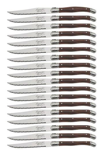 Laguiole - 18x Steak Knives - Dark Brown - style de -