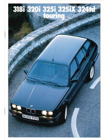 1989 BMW 3 SERIE TOURING BROCHURE DUITS, Boeken, Ophalen of Verzenden, Nieuw
