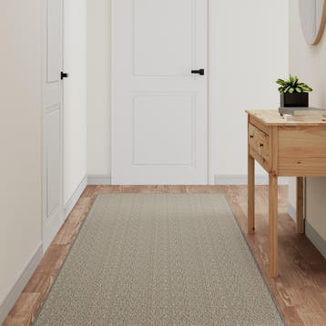 vidaXL Tapijtloper 80x300 cm sisal-look zilverkleurig, Verzenden