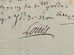 Louis XV [secrétaire] - Lettre de cachet signée et