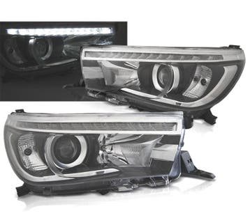 Phares Pour Toyota Hilux 16- Daylight Fond Noir, Verzenden, Nieuw