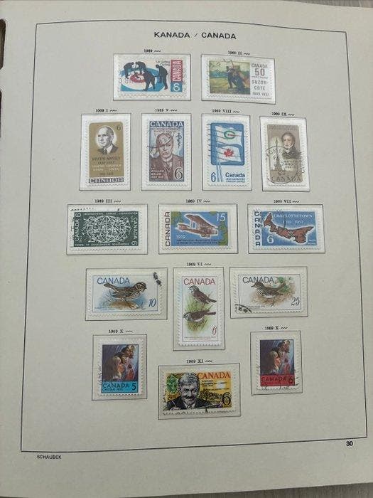 Canada 1969/1999 - Canada Schaubek 1969-1990, Postzegels en Munten, Postzegels | Europa | UK