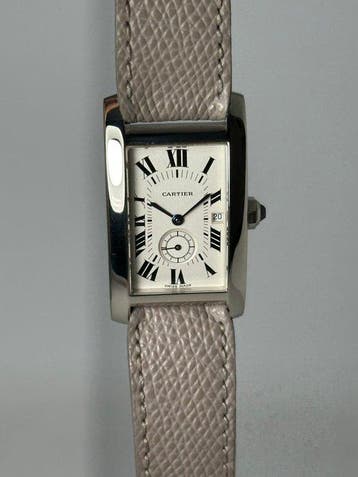 Cartier - Tank Améericaine White Gold - 3012905 - Unisexe -, Nieuw