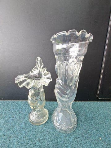 Portieux Vallerysthal - Vaas (2) - Liberty - Glas -, Antiek en Kunst, Antiek | Glaswerk en Kristal