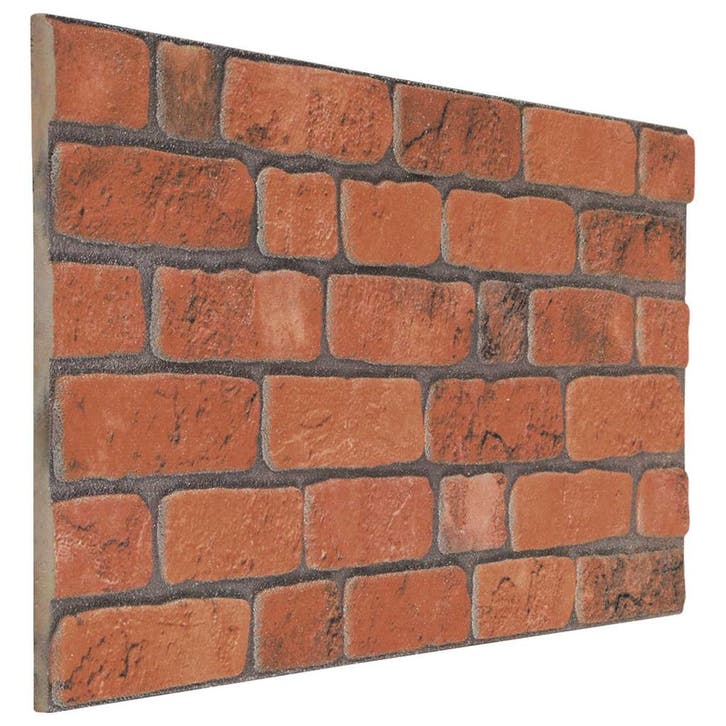 vidaXL Wandpanelen 10 pcs Terracotta 100 x 50 cm EPS-schuim, Bricolage & Construction, Plaques & Panneaux, Envoi