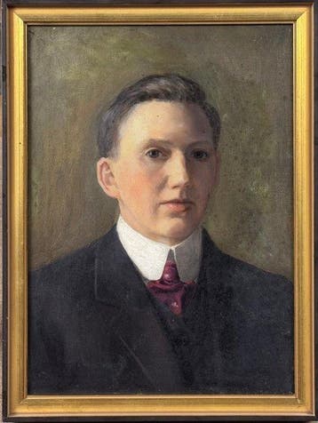 J. Patrick Downie (1854-1945), Attribuito a - Ritratto di