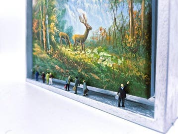 Lacrymal - (100% unique // Oil Painting & Miniature Art) Out, Antiek en Kunst