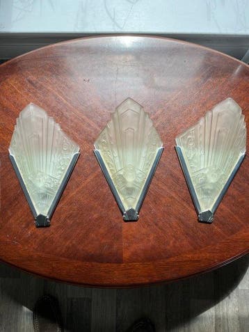 Degué - Applique murale encastrée (3) - Opaline - Trio