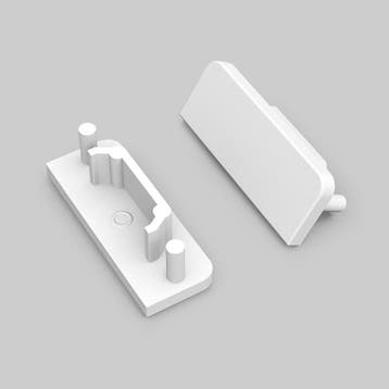 End - cap - zonder - kabelopening - surface - 14mm - (2 - s, Verzenden