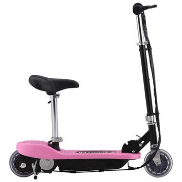 vidaXL Step elektrisch met zitje 120 W roze, Verzenden