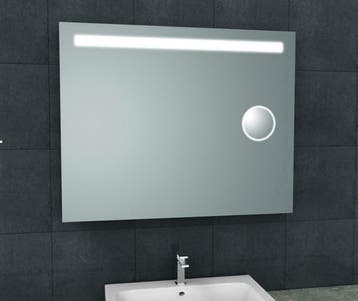 Sanifun One-Led spiegel Barbara 1000 x 800 + scheerspiegel, Huis en Inrichting, Badkamer | Badtextiel en Accessoires, Ophalen of Verzenden