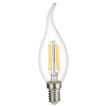 LED Filament kaarslamp met tip 4W Dimbaar E14 Warm wit, Verzenden, Nieuw, E14 (klein)