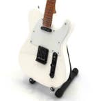 Miniatuur Fender Telecaster gitaar met gratis standaard, Verzenden, Nieuw, Beeldje, Replica of Model