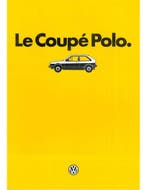 1986 VOLKSWAGEN POLO COUPÉ BROCHURE FRENCH