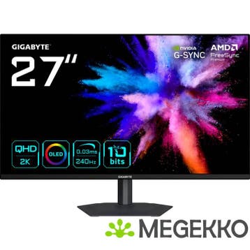 Gigabyte GO27Q24A 27  Quad HD 240Hz QD-OLED Gaming monitor, Verzenden