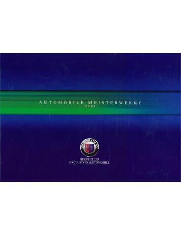 2003 BMW ALPINA PROGRAMME BROCHURE DUITS, Nieuw