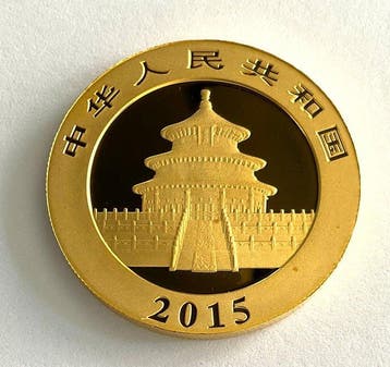 Chine. 500 Yuan 2015 Panda - 1 oz