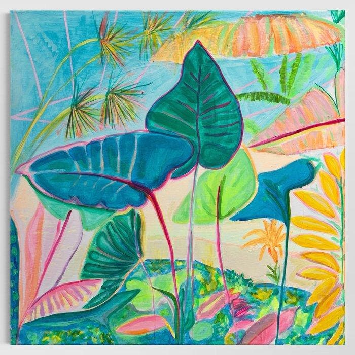 Kathryn Sillince - ‘Inside Dundee Glasshouse’, Antiek en Kunst, Kunst | Schilderijen | Modern