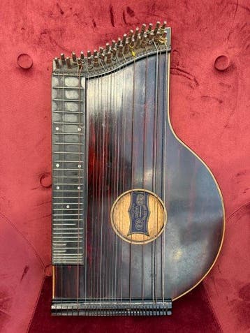 Zither-Musikinstrument von Josef Stecher, Salzburg - - Citer, Nieuw