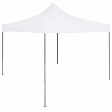 vidaXL Partytent inklapbaar 3x3 m staal wit, Verzenden