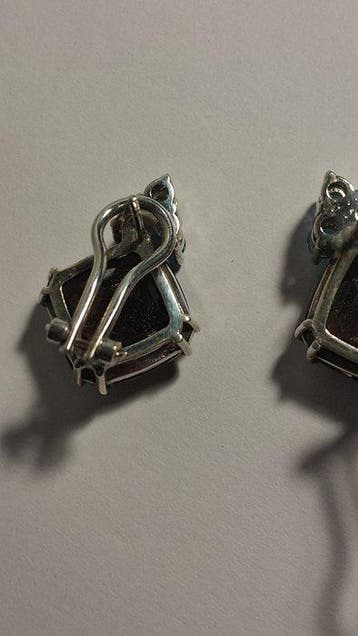 Zonder minimumprijs - Oorbellen Zilver - 20.00ct. tw., Handtassen en Accessoires, Oorbellen, Nieuw