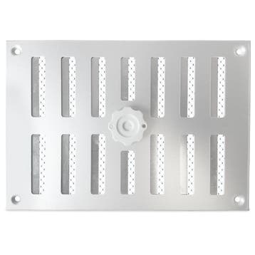 Aluminium afsluitbaar schuifrooster opbouw 215 x 150mm - ALU, Verzenden