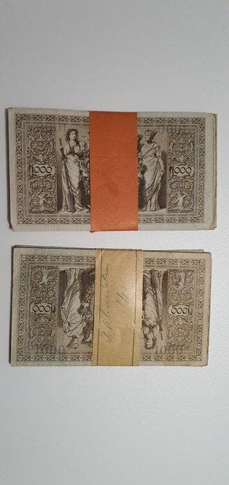 Allemagne. - 40 x 1000 Mark 1910 (2 x 20) - Pick 44 (Sans, Postzegels en Munten