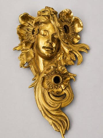 Lampe murale (2) - Bronze doré