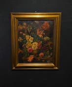 Franse school (XX) - Vaso di fiori antico, Antiek en Kunst