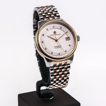 Catena - Automatic Diamond Swiss Watch - CAD028-2BM - Sans, Nieuw