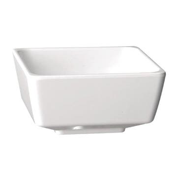 Vierkante melamine kom wit | 5cl | 55x55x30(h)mm APS, Verzenden