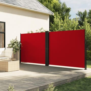 vidaXL Windscherm uittrekbaar 160x1200 cm rood, Verzenden