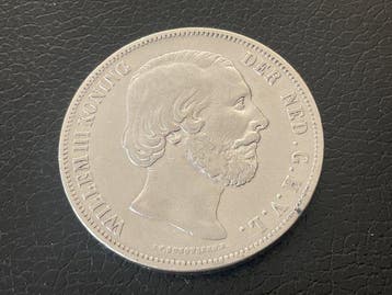 Nederland. Willem III. 2 1/2 Gulden 1851 (Zonder