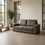 Leren bank Enjoy - 2,5 zits - Kenia Antracite (grijs) -, Nieuw, Ophalen of Verzenden, Modern, 200 tot 250 cm