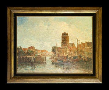 Gerardus Johannes Delfgaauw (1882–1947) - Vue du port de