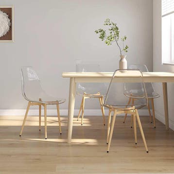 4 Eetkamerstoelen PET | -35% Retour Deal | Snel zijn, Overige kleuren, Verzenden, Zo goed als nieuw, Vier