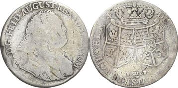 1/3 taler, daalder 1754, Sachsen-kurlinie ab 1547 (albert..., Verzenden