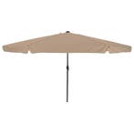 vidaXL Tuinparasol Taupe 395 x 395 x 245 cm Polyester, Verzenden