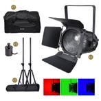 Podiumset 2x 160W Mini Fresnel Zoom RGBW LED Podiumlamp Met, Nieuw